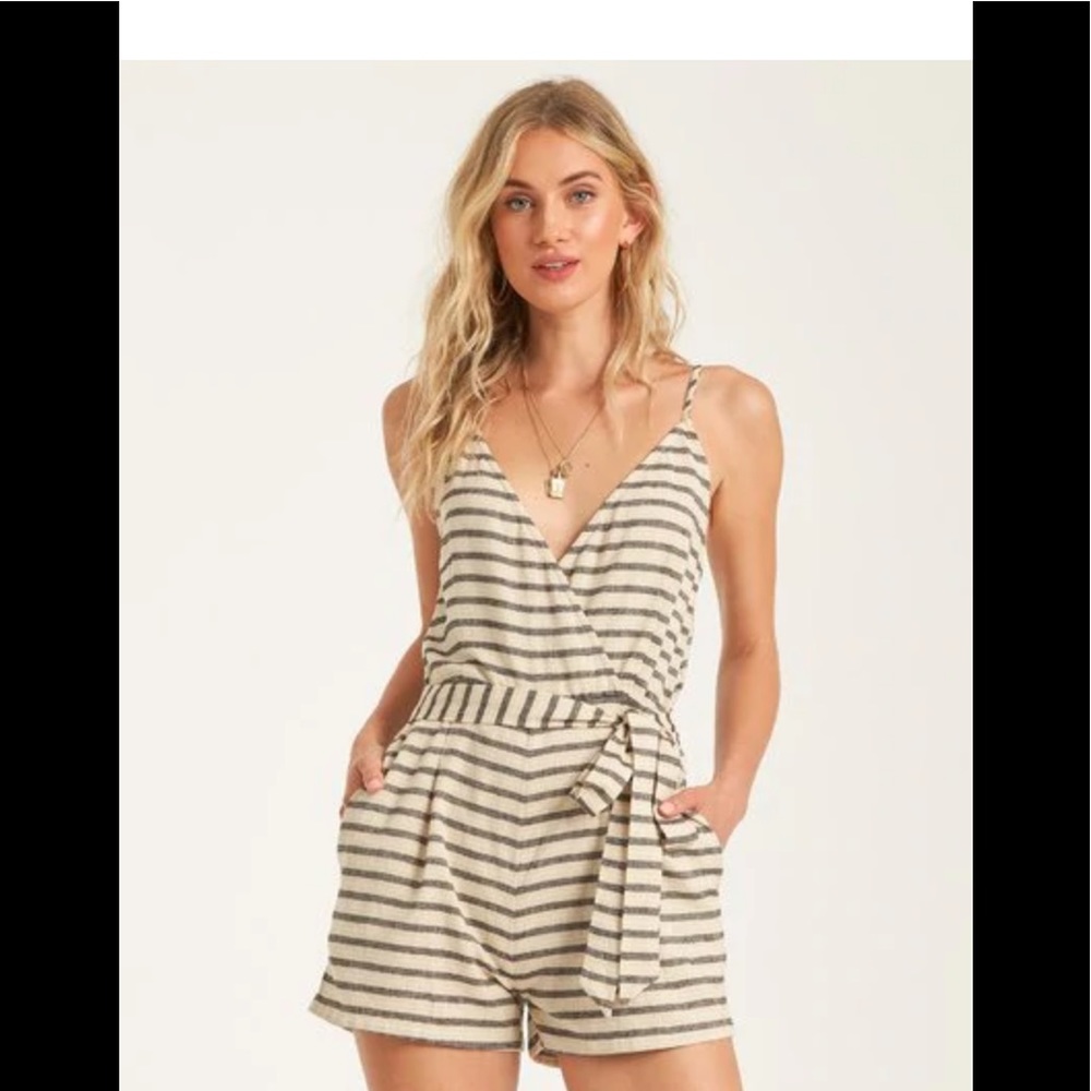 Billabong Linger On Striped Romper